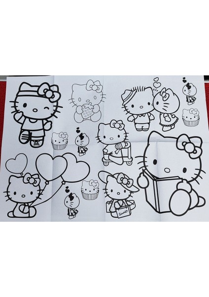 2 Adet Dev Boyama Kitabı (90CMX64CM)- (Hello Kitty/angry Birds Figürlü) fiyatları