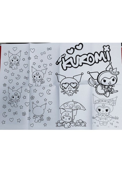 2 Adet Dev Boyama Kitabı (90CMX64CM)- (Kuromi/winx Figürlü) modelleri