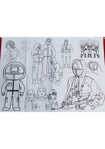 2 Adet Dev Boyama Kitabı (90CMX64CM)- (Toy Story / Squidgame Figürlü) indirimleri