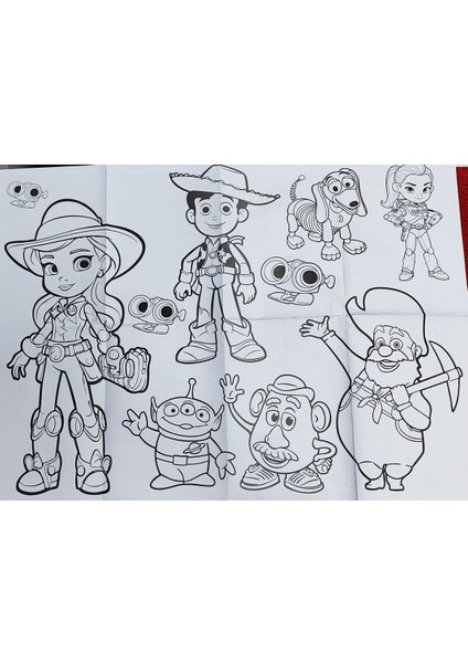 2 Adet Dev Boyama Kitabı (90CMX64CM)- (Örümcek A./toy Story Figürlü) indirimleri