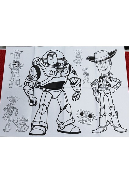 2 Adet Dev Boyama Kitabı (90CMX64CM)- (Toy Story / Aslan Kral Figürlü) fiyatları