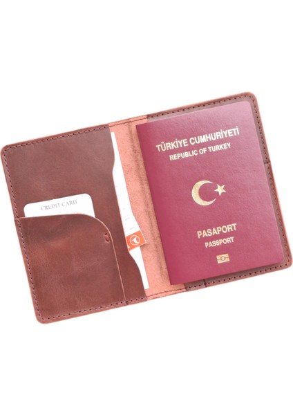 Bordo Pasaport Kılıfı Hakiki Deri Seyahat Cüzdanı Pasaport Koruyucu fırsatları
