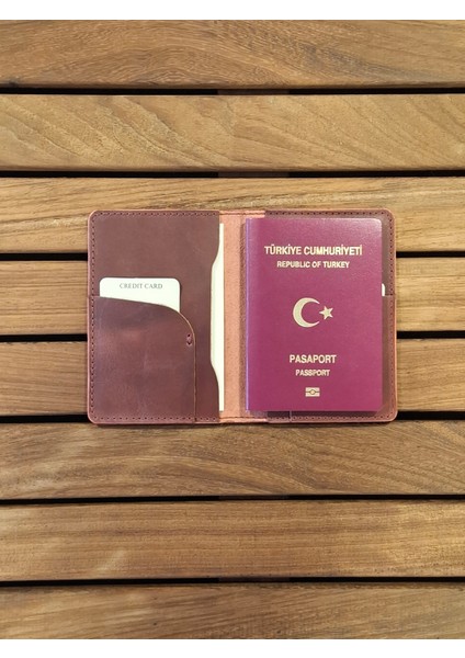 Bordo Pasaport Kılıfı Hakiki Deri Seyahat Cüzdanı Pasaport Koruyucu indirimleri