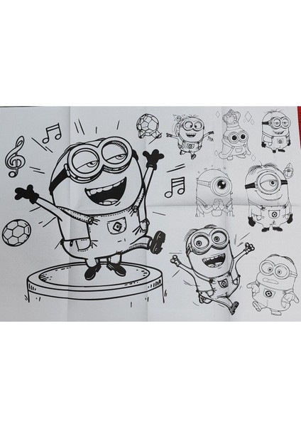 2 Adet Dev Boyama Kitabı (90CMX64CM)- (Minionlar / Winx Figürlü) modelleri
