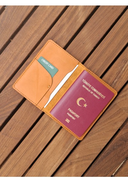Taba Pasaport Kılıfı Hakiki Deri Seyahat Cüzdanı Pasaport Koruyucu