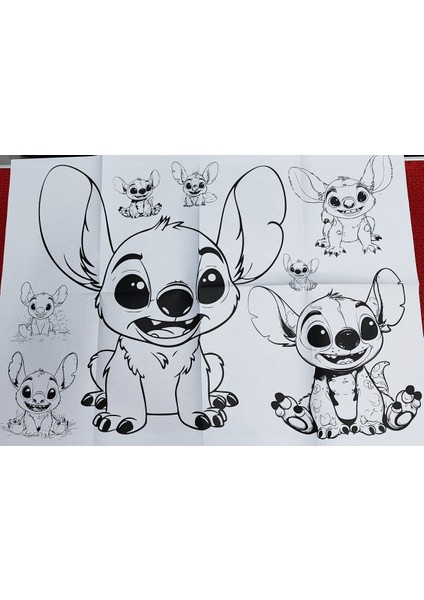 2 Adet Dev Boyama Kitabı (90CMX64CM)- (Labubu /stitch Figürlü) indirimleri