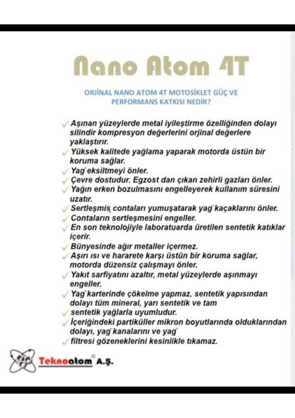 4t Motosiklet Güç ve Performans Katkısı 100 ml Motorda Kanıtlanmış En İyi Performans