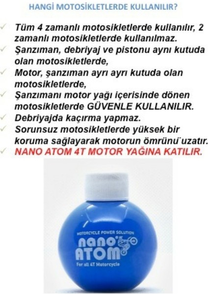 4t Motosiklet Güç ve Performans Katkısı 100 ml Motorda Kanıtlanmış En İyi Performans