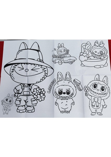 2 Adet Dev Boyama Kitabı (90CMX64CM)- (My Melody / Labubu Figürlü) fırsatları