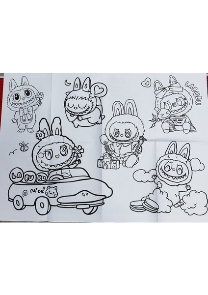 2 Adet Dev Boyama Kitabı (90CMX64CM)- (My Melody / Labubu Figürlü) indirimleri