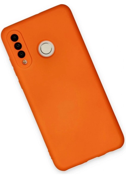 Huawei P30 Lite Kılıf Nano Içi Kadife Silikon - Turuncu modelleri