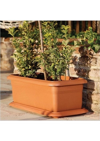 SO-V692 Tabaklı Villa Bahçe Saksı Takımı 62 Lt Antrasit 3 Adet modelleri