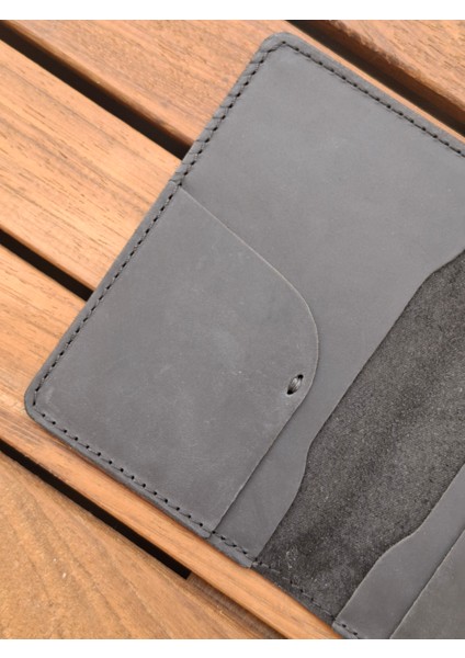 Siyah Pasaport Kılıfı Hakiki Deri Seyahat Cüzdanı Pasaport Koruyucu modelleri