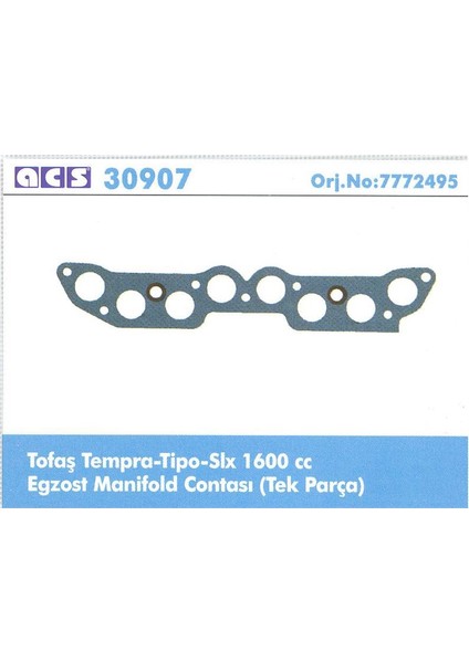 ACAR30907 - Eksoz Manifold Contası Slx Dkş M131 / Tempra Tıpo Uno