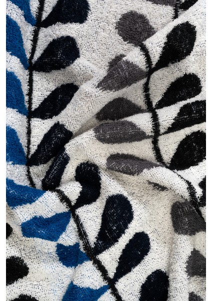 Olive Bloom 2'li El Yüz Havlusu Misafir Havlusu %100 Pamuk Hafif ve Yumuşak 50X80 Siyah Lacivert