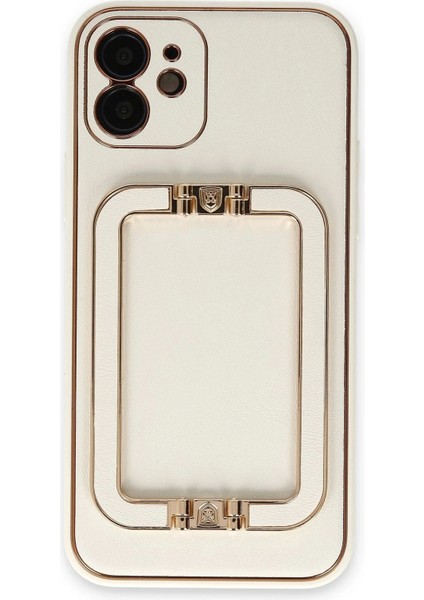 iPhone 12 Kılıf Coco Elit Kapak - Beyaz