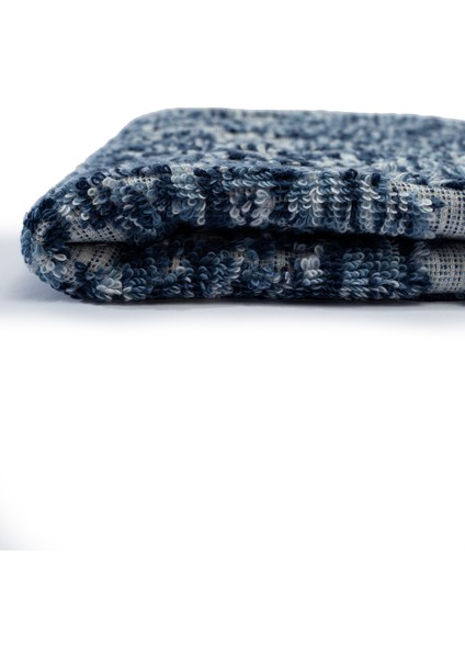 Marrakech %100 Pamuk El Yüz Havlusu Ipliği Boyalı Doğal Yumuşak Lüks 50X75 Lacivert indirimleri