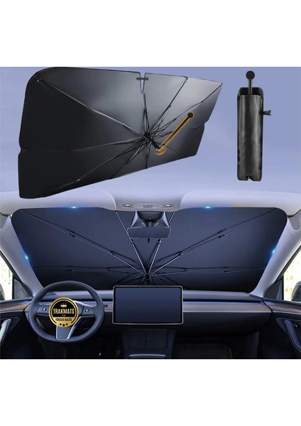 Ford Connect 2002-2003-2004-2005-2006-2007-2008-2009-2010-2011-2012-2013 Bükülebilir Sap Mekanizmalı,araba Güneşlik Şemsiye / Araç Içi Oynar Kapaklı Çöp Kovası