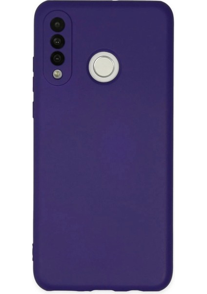Huawei P30 Lite Kılıf Nano Içi Kadife Silikon - Mor