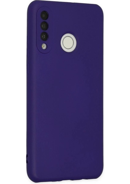 Huawei P30 Lite Kılıf Nano Içi Kadife Silikon - Mor modelleri
