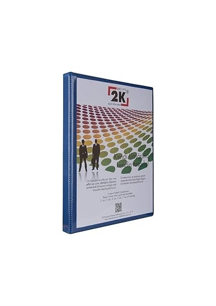 2k 02-4d-M 4 Halka D Mekanizmalı Klasör Kutu Içi, Mavi, 2 Cm,20 Adet