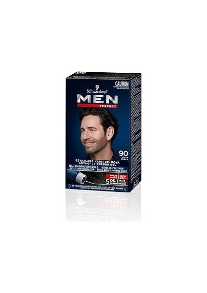 Men Perfect Erkek Saç Boyasi 90 - Siyah