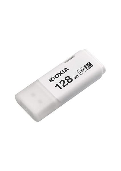 Kioxia Transmemory U301 128GB USB Bellek – USB 3.2 Gen 1, Beyaz