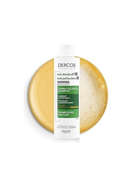 Vıchy Shampooıng Antı-Pel Sec 200 ml Kuru Saçlar Için
