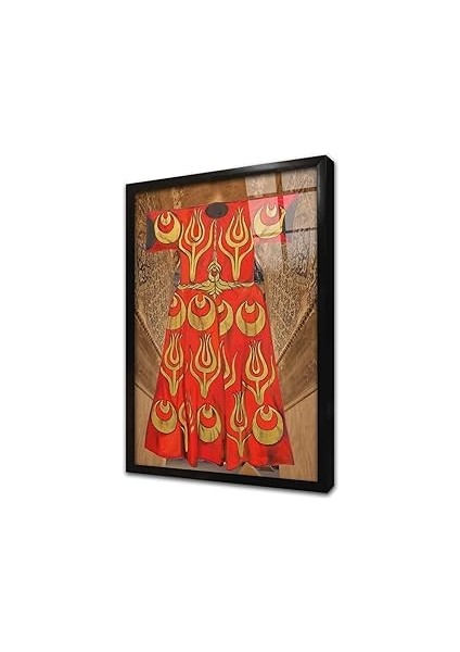 Oalı Kafta Çerçeveli Cam Tablo 50X70 cm CB30020