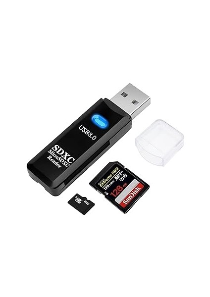 Kyrotech Usb3.0 Sd/tf Kart Okuyucu, USB 3.0 5gbps Yüksek Hızlı Çift Yuvalı Otg Hafıza Kartı Adaptör