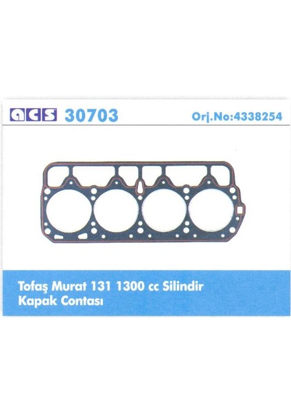 ACAR30703 - Silindir Kapak Contası Sılıkonlu M131 Dks 1.3