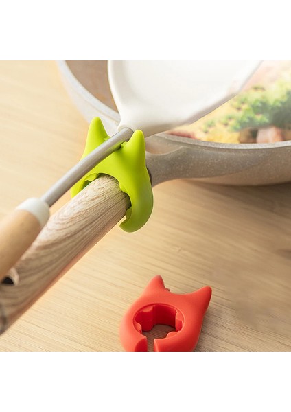 Büro Ev Ofis Mutfağı Için Silikon Tava Tencere Kaşık Tutucu Aparat indirimleri