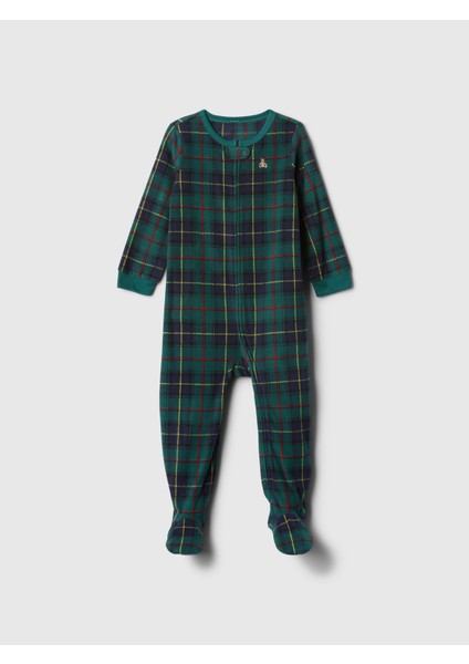 Bebek Koyu Yeşil Brannan Bear Işlemeli Tulum