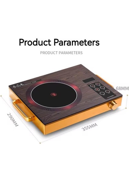 New Silver Crest 3500 Watt Isı Ayarlı Tüm Tencere Ve Tavalara Uyumlu Lazer Dokunmatik Elektrikli Indiksiyonlu kamp ve mutfak Ocak Bakır Sargı fırsatları