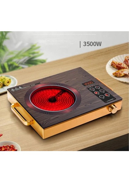 New Silver Crest 3500 Watt Isı Ayarlı Tüm Tencere Ve Tavalara Uyumlu Lazer Dokunmatik Elektrikli Indiksiyonlu kamp ve mutfak Ocak Bakır Sargı