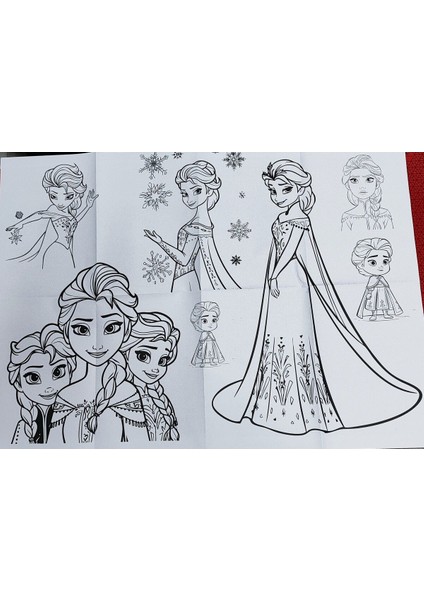 Frozen Figürlü Dev Boyama Kitabı (90CMX64CM) ve 12 Li Kuru Boya Kalemi fiyatları