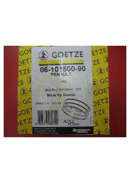 GOET61015009G - Segman 80.00 Std Kangoo Megane Trafıc 1.9 Tdı F9Q