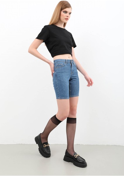 Kadın Jean Şort Mavi fiyatları