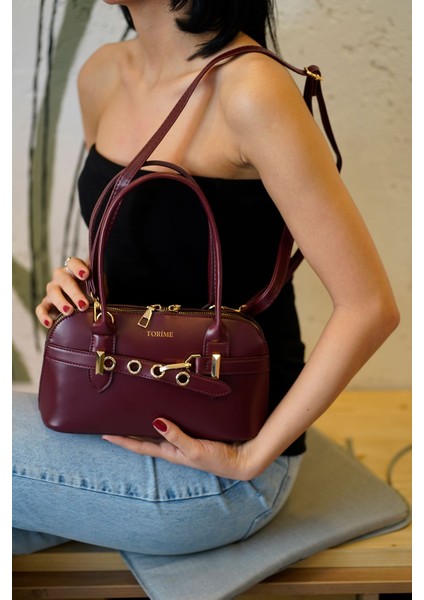 Kemer Detaylı Vegan Deri Kadın Çapraz Çanta modelleri