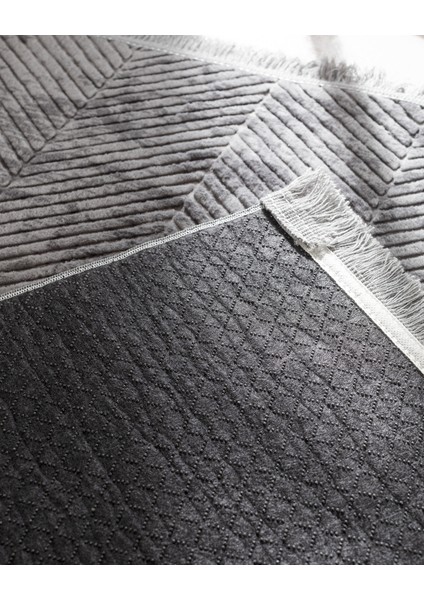 Eze Halı - Antrasit - 80X300 cm