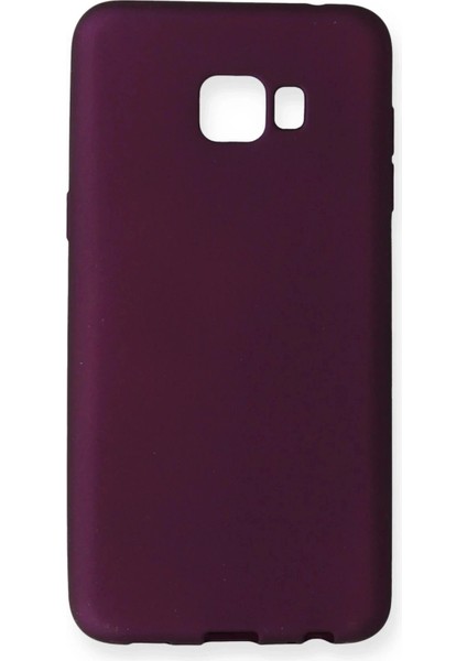 Samsung Galaxy C7 Pro Kılıf First Silikon - Mürdüm