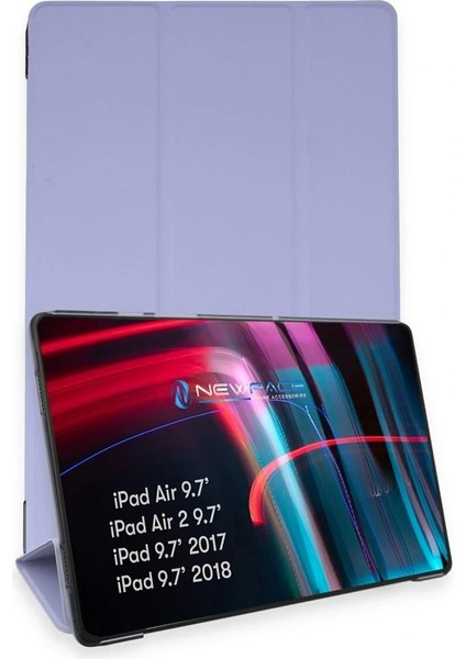 iPad 5 Air 9.7 Kılıf Tablet Smart Kılıf - Lila