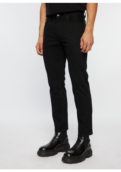 Normal Bel Straight Fit Paça Straight Siyah Erkek Denim Pantolon 499985 fiyatları