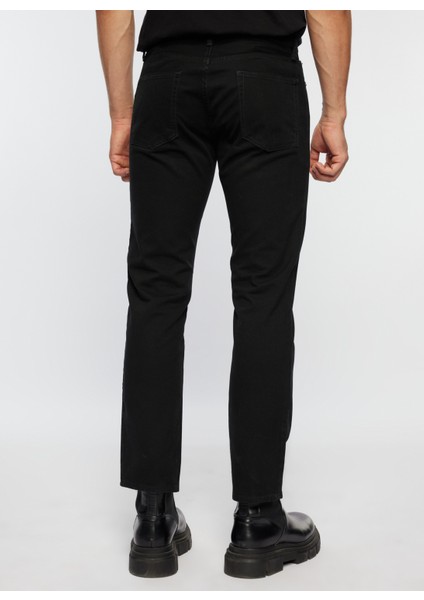 Normal Bel Straight Fit Paça Straight Siyah Erkek Denim Pantolon 499985 fırsatları