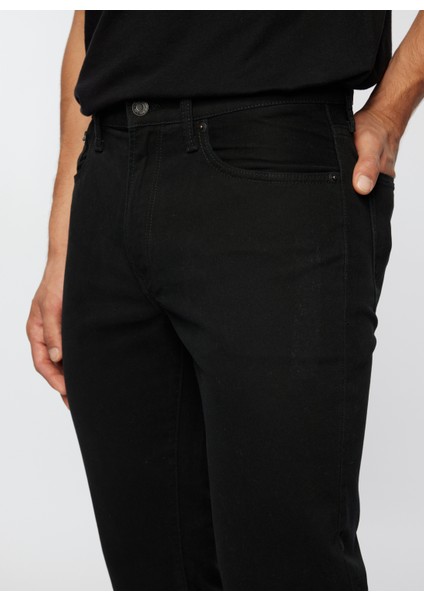Normal Bel Straight Fit Paça Straight Siyah Erkek Denim Pantolon 499985 indirimleri