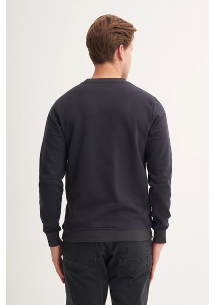 Bisiklet Yaka Lacivert Erkek Sweatshirt 54185 fiyatları