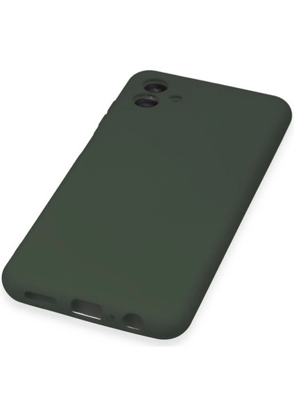 Samsung Galaxy A04E Kılıf Nano Içi Kadife Silikon - Koyu Yeşil indirimleri