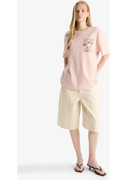 Coool Oversize Geniş Kalıp Sırt Baskılı Kısa Kollu Tişört F8748AX25AU fiyatları