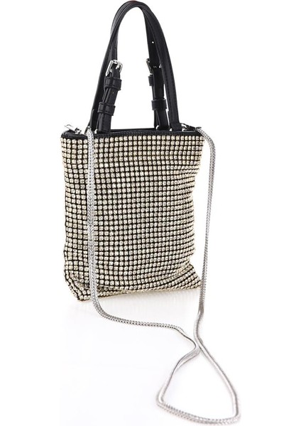 Siyah-Altın Ççs 17210 Kadın Omuz Askılı El Çantası modelleri