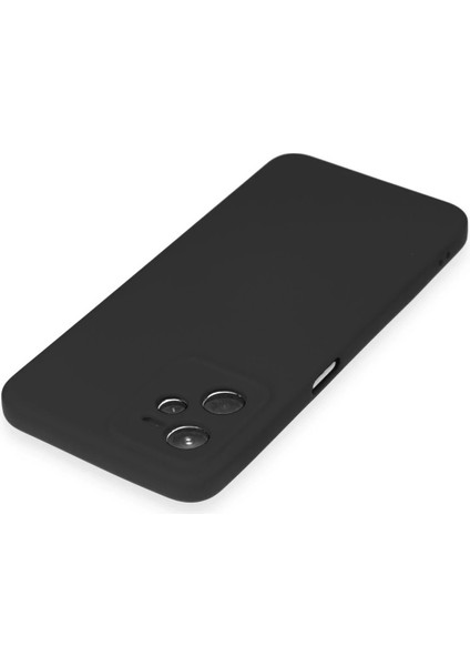 Realme C35 Kılıf Nano Içi Kadife Silikon - Siyah modelleri
